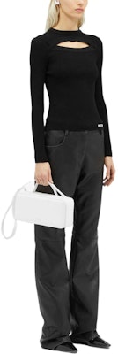 (W) MSGM 黑色镂空设计长袖针织毛衣 3741MDM227247783-BLACK Purchase (W) MSGM 黑色镂空设计长袖针织毛衣 3741MDM227247783-BLACK