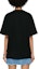 Shop (W) MSGM Baju-T Hitam Lengan Pendek dengan Logo Manik. 3642MDM103247002-BLACK