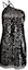 Buy (W) Vestido Midi Sin Mangas Negro de Tulle con Adornos de Lentejuelas MSGM 3641MDA49247122-BLACK
