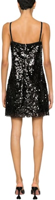 (W) Vestido Midi Sin Mangas Negro de Tulle con Adornos de Lentejuelas MSGM 3641MDA49247122-BLACK Purchase (W) Vestido Midi Sin Mangas Negro de Tulle con Adornos de Lentejuelas MSGM 3641MDA49247122-BLACK