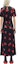 Shop (W) Vestido Negro MSGM con Estampado de Fresas y Aberturas Laterales. 3741MDA43247667-BLACK
