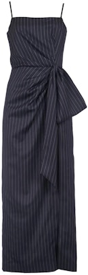 (W) MSGM 블랙 스트라이프 플리츠 슬립 롱 슬림 드레스. 3641MDA31247117-89 Order (W) MSGM 블랙 스트라이프 플리츠 슬립 롱 슬림 드레스. 3641MDA31247117-89