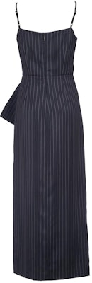 (W) MSGM 블랙 스트라이프 플리츠 슬립 롱 슬림 드레스. 3641MDA31247117-89 Lookbook (W) MSGM 블랙 스트라이프 플리츠 슬립 롱 슬림 드레스. 3641MDA31247117-89