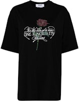 (Women) MSGM Black Studded Detail Crew Neck Short Sleeve T-Shirt. 3741MDM111247798-BLACK (Women) MSGM Black Studded Detail Crew Neck Short Sleeve T-Shirt. 3741MDM111247798-BLACK