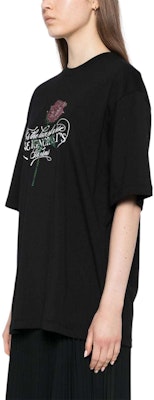 (W) Camiseta Negra MSGM con Detalles Tachonados y Cuello Redondo de Manga Corta. 3741MDM111247798-BLACK Purchase (W) Camiseta Negra MSGM con Detalles Tachonados y Cuello Redondo de Manga Corta. 3741MDM111247798-BLACK