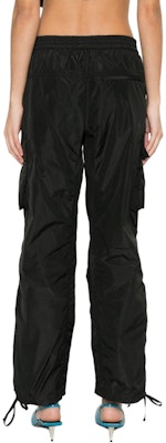 (W) MSGM 블랙 텍스처 카고 팬츠 루즈 디테일. 3641MDP19247109-99 Shop (W) MSGM 블랙 텍스처 카고 팬츠 루즈 디테일. 3641MDP19247109-99
