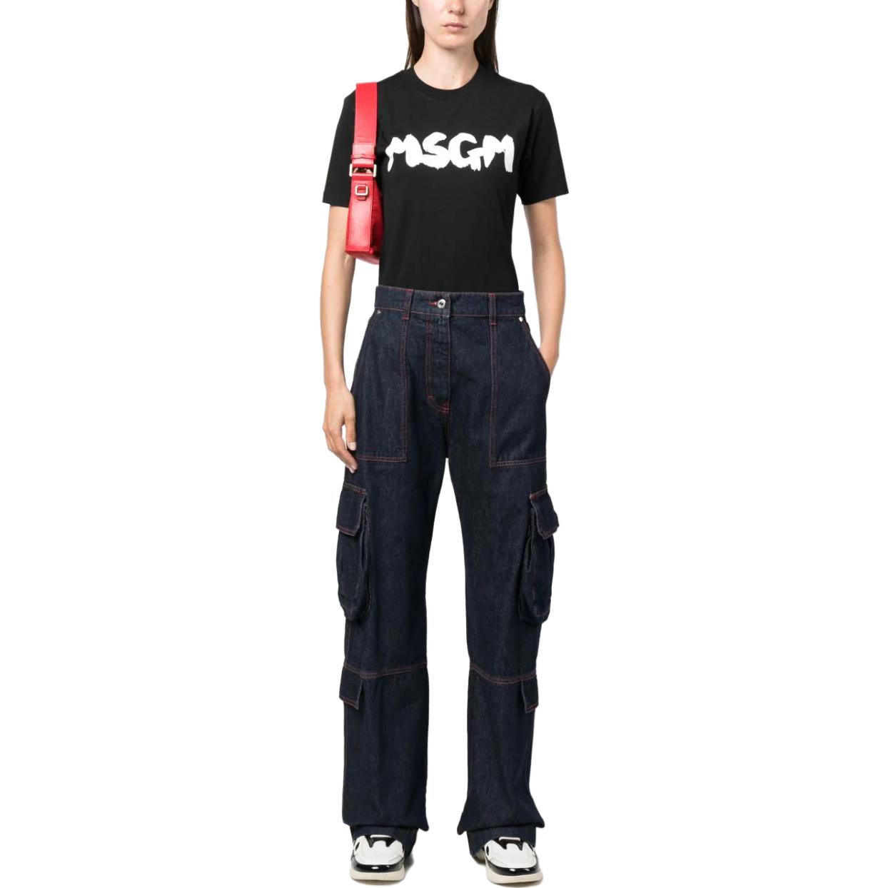 Lookbook (W) MSGM 블루 카고 포켓 데님 진즈 3541MDP244L237773