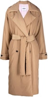 (Women) MSGM Double-Breasted Padded Coat Camel Color 3141MDC04-217610-24 (Women) MSGM Double-Breasted Padded Coat Camel Color 3141MDC04-217610-24