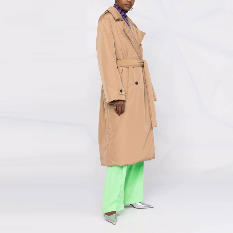 Purchase (W) MSGM 더블 브레스트 패딩 코트 카멜 컬러 3141MDC04-217610-24