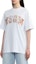 Details for (W) MSGM Baju-T Putih Oversized Cetakan Bunga Hem Bergaris 3642MDM91247002