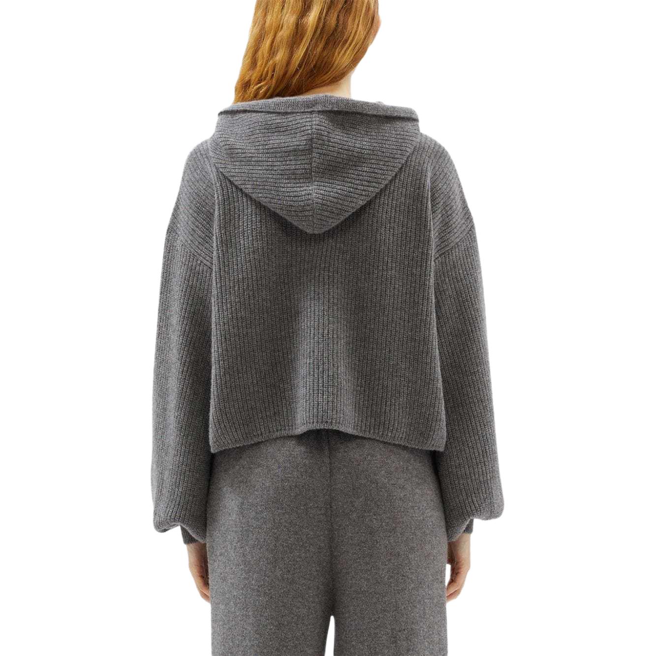 Shop (W) MSGM Sudadera Gris de Punto con Diseño de Letras Bordadas. 3741MDM218247790-GREY