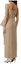 Shop (W) MSGM Vestido Maxi Beige de Tiro Alto para Mujer 3641MDA31247010-23