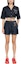 Lookbook (W) MSGM Shorts de Mezclilla Índigo con Flecos y Cuentas, Cintura Elástica y Bolsillos. 3642MDB230L247482-BLUE