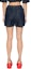 Shop (W) MSGM Shorts de Mezclilla Índigo con Flecos y Cuentas, Cintura Elástica y Bolsillos. 3642MDB230L247482-BLUE