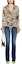 Lookbook (W) MSGM Vaqueros Slim Flare de Tiro Alto Denim Desgastado Azul Índigo 3641MDP238L247091-89