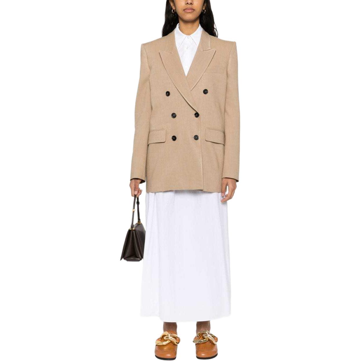 Lookbook (W) MSGM 연한 갈색 텍스처 더블브레스티드 블레이저 3641MDG09Y247010-23