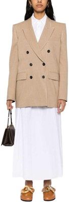 (W) MSGM 연한 갈색 텍스처 더블브레스티드 블레이저 3641MDG09Y247010-23 Lookbook (W) MSGM 연한 갈색 텍스처 더블브레스티드 블레이저 3641MDG09Y247010-23