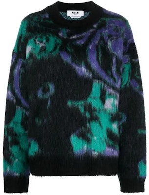 (W) MSGM Suéter Negro de Manga Larga y Cuello Redondo Oversize. 3542MDM213237957-BLACK Buy (W) MSGM Suéter Negro de Manga Larga y Cuello Redondo Oversize. 3542MDM213237957-BLACK