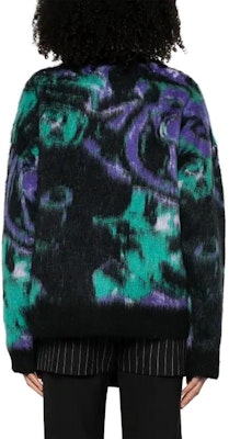 (W) MSGM Suéter Negro de Manga Larga y Cuello Redondo Oversize. 3542MDM213237957-BLACK Purchase (W) MSGM Suéter Negro de Manga Larga y Cuello Redondo Oversize. 3542MDM213237957-BLACK