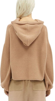 (W) MSGM 로고 자수 오버사이즈 니트 후드티 라이트 브라운. 3741MDM218247790-BROWN Shop (W) MSGM 로고 자수 오버사이즈 니트 후드티 라이트 브라운. 3741MDM218247790-BROWN