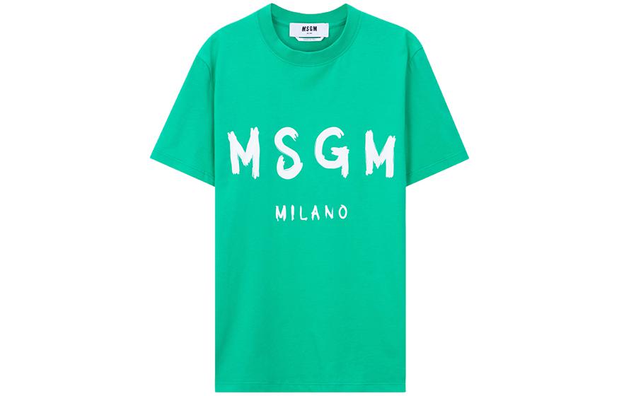 (Women) MSGM  Oversized Letter Print Short Sleeve T-Shirt 3342MDM510 227798