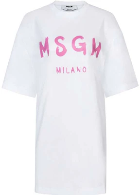 (Women) MSGM Oversized Solid Color Print Drop Shoulder T-Shirt 3041MDA68-217298-01A Buy (Women) MSGM Oversized Solid Color Print Drop Shoulder T-Shirt 3041MDA68-217298-01A