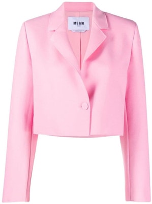 (W) MSGM Blazer Cropped Rosa Manga Larga Colección Otoño Invierno 2022. 3341MDG1422761212 Order (W) MSGM Blazer Cropped Rosa Manga Larga Colección Otoño Invierno 2022. 3341MDG1422761212