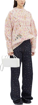 (W) MSGM 粉色镂空细节落肩设计针织毛衣。 3741MDM210247785-PINK Purchase (W) MSGM 粉色镂空细节落肩设计针织毛衣。 3741MDM210247785-PINK