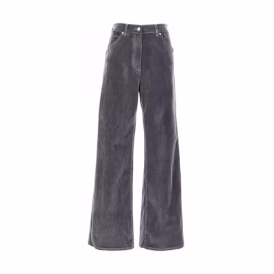 (Women) MSGM Relaxed Mid-Rise Straight-Leg Zipper Jeans 3542MDP239-L23798-496
