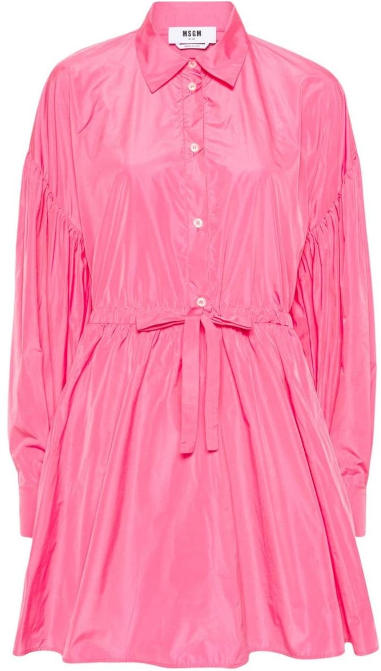 women-msgm-rose-pink-drop-shoulder-long-sleeve-pleated-detail-dress-3641-mda-59247109-pink