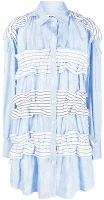 (W) Vestido Mini de Manga Larga con Volantes y Detalle de Rayas MSGM. 3441MDA01Y-237010-84 Buy (W) Vestido Mini de Manga Larga con Volantes y Detalle de Rayas MSGM. 3441MDA01Y-237010-84