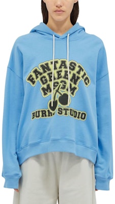 (W) Sudadera Capucha Oversize MSGM Azul Cielo con Logo Estampado. 3746MM07247792-BLUE Lookbook (W) Sudadera Capucha Oversize MSGM Azul Cielo con Logo Estampado. 3746MM07247792-BLUE