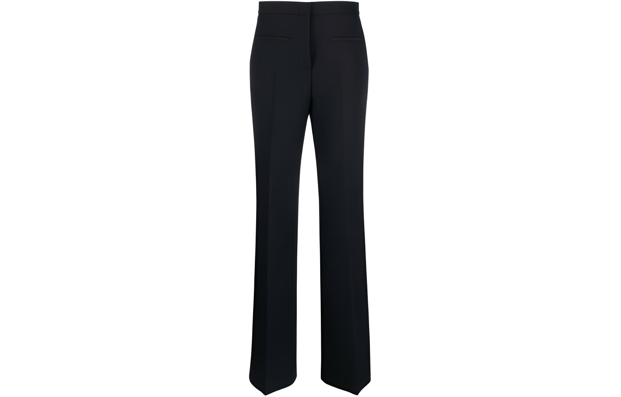 (Women) MSGM  Slim Fit Pleated Mid-Rise Suit Pants Black 3641MDP04247100-99