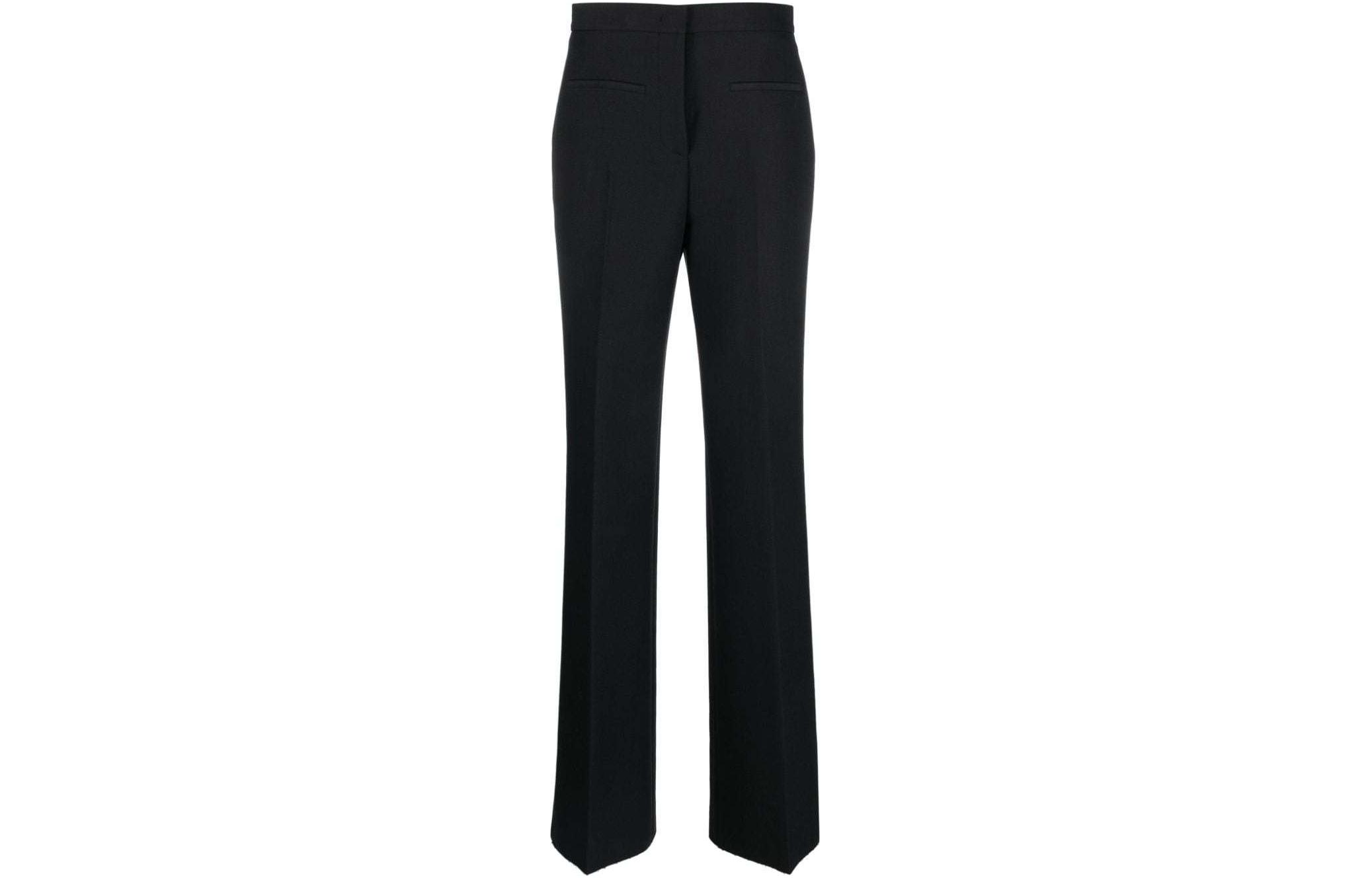 Order (W) Pantalones de Traje Negros Slim Fit de Tiro Medio con Pliegues MSGM. 3641MDP04247100-99
