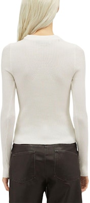 (W) MSGM 白色标志针织毛衣长袖圆领衫. 3741MDM199247783-WHITE Shop (W) MSGM 白色标志针织毛衣长袖圆领衫. 3741MDM199247783-WHITE