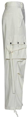 (W) Pantalones Cargo Blancos MSGM de Talle Medio Rectos para Vestir Casual. 3542MDP15237801-02 Shop (W) Pantalones Cargo Blancos MSGM de Talle Medio Rectos para Vestir Casual. 3542MDP15237801-02