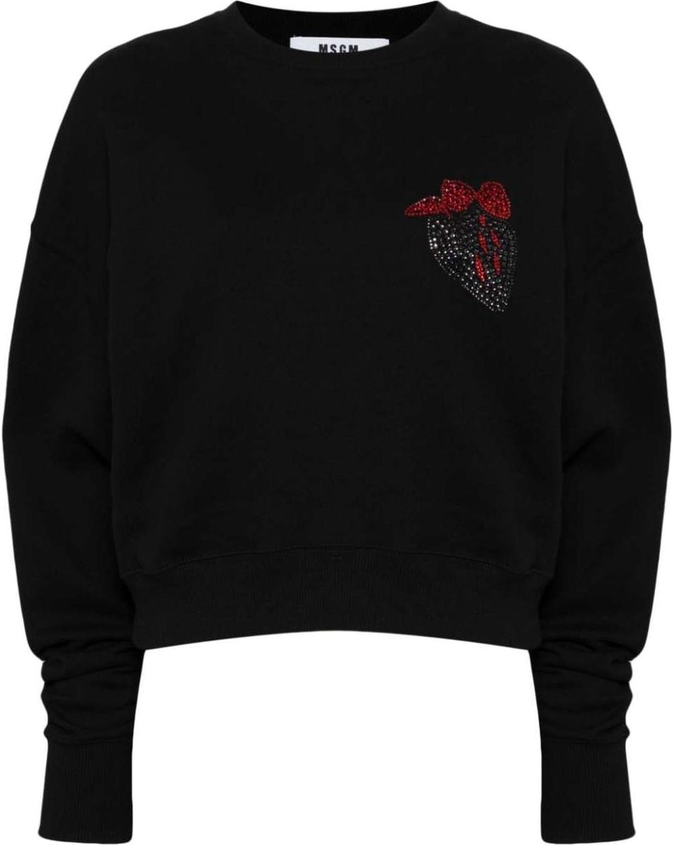 women-msgm-applique-detail-textured-knit-long-sleeve-sweatshirt-women-obsidian-black-3741-mdm-142247799-black