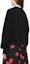 Shop (W) MSGM 여성 아플리케 디테일 텍스처 니트 긴팔 스웨트셔츠 옵시디언 블랙 3741MDM142247799-BLACK