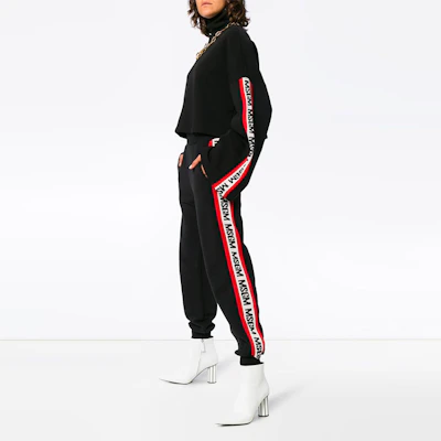 (W) MSGM 黑色高領標誌毛衣,側邊字母設計 2541MDM74-184799-99 Shop (W) MSGM 黑色高領標誌毛衣,側邊字母設計 2541MDM74-184799-99