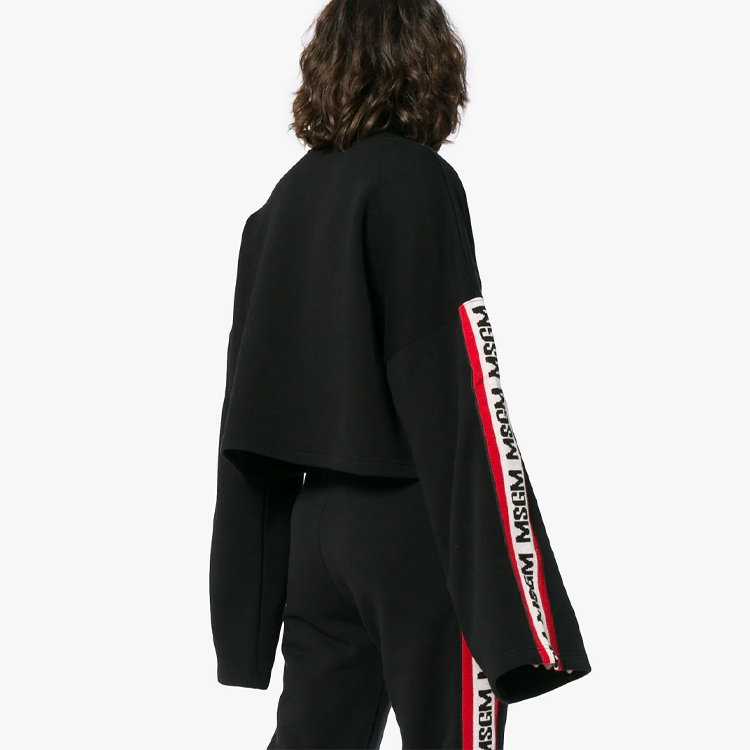 Details for (W) MSGM 黑色高領標誌毛衣，側邊字母設計 2541MDM74-184799-99