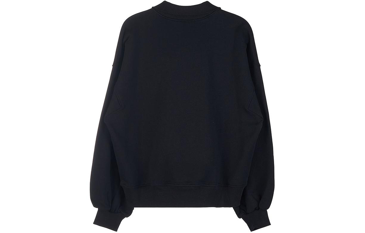 Lookbook (Women) MSGM Black Sweatshirt with Colorful Logo Embroidery 3341MDM85227785-99