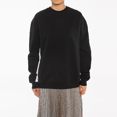 (Women) MSGM Black Sweatshirt with Inner Logo Letter Print Design 2341MDM83-174778-99 Shop (Women) MSGM Black Sweatshirt with Inner Logo Letter Print Design 2341MDM83-174778-99
