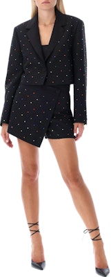 (W) MSGM 크리스탈 장식 싱글버튼 크롭 블레이저 3341MDG14X227612-99 Lookbook (W) MSGM 크리스탈 장식 싱글버튼 크롭 블레이저 3341MDG14X227612-99