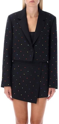 (W) MSGM 크리스탈 장식 싱글버튼 크롭 블레이저 3341MDG14X227612-99 Shop (W) MSGM 크리스탈 장식 싱글버튼 크롭 블레이저 3341MDG14X227612-99