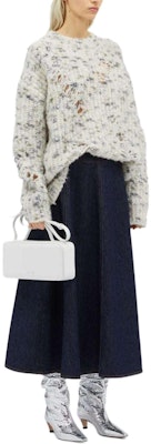 (W) MSGM做旧效果圆领长袖针织毛衣 女士白色 3741MDM210247785-WHITE Purchase (W) MSGM做旧效果圆领长袖针织毛衣 女士白色 3741MDM210247785-WHITE