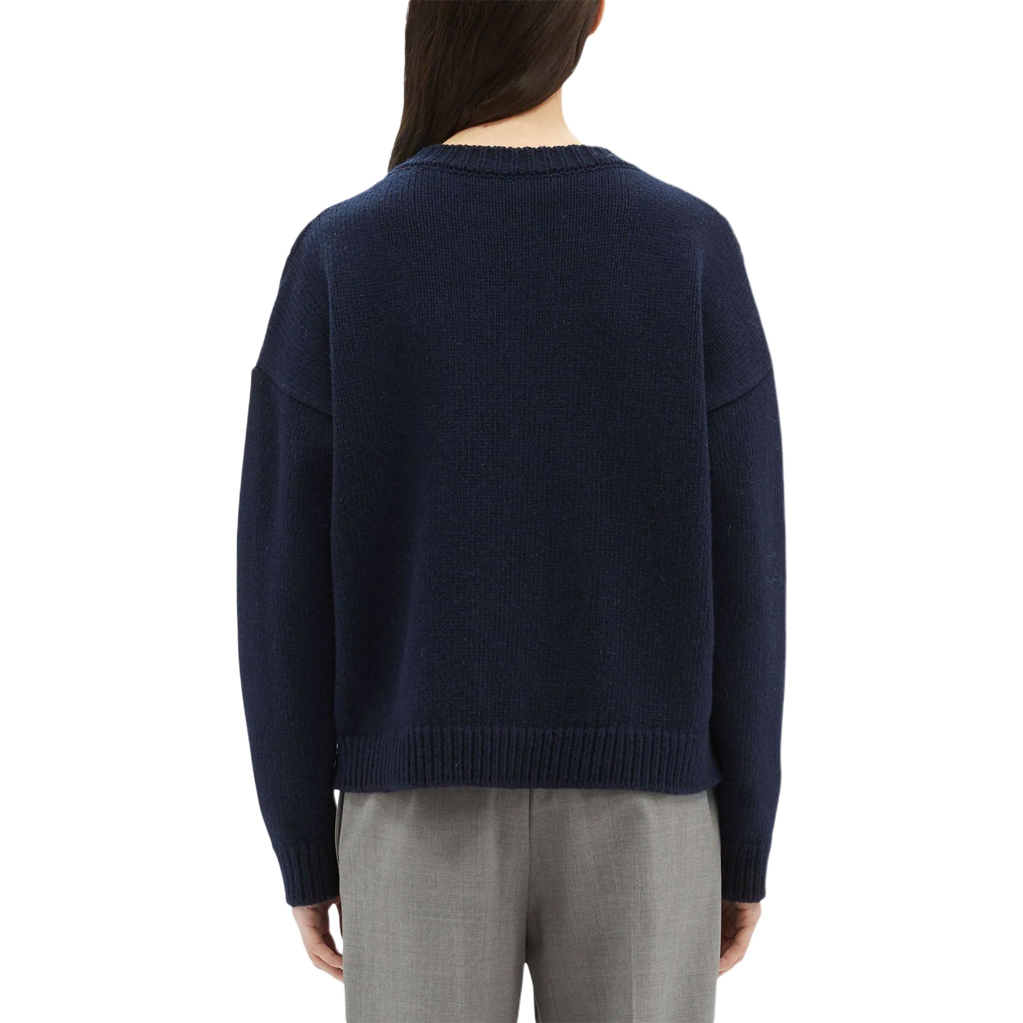 Shop (W) MSGM 海军蓝长袖针织镂空装饰毛衣 3741MDM203247781-NAVY