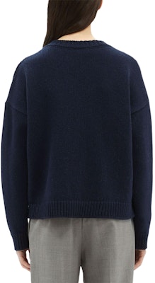(W) MSGM 海军蓝长袖针织镂空装饰毛衣 3741MDM203247781-NAVY Shop (W) MSGM 海军蓝长袖针织镂空装饰毛衣 3741MDM203247781-NAVY