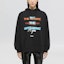 Shop (W) MSGM FW21 Hoodie Cetakan Logo Hitam 3141MDM174-217799-99