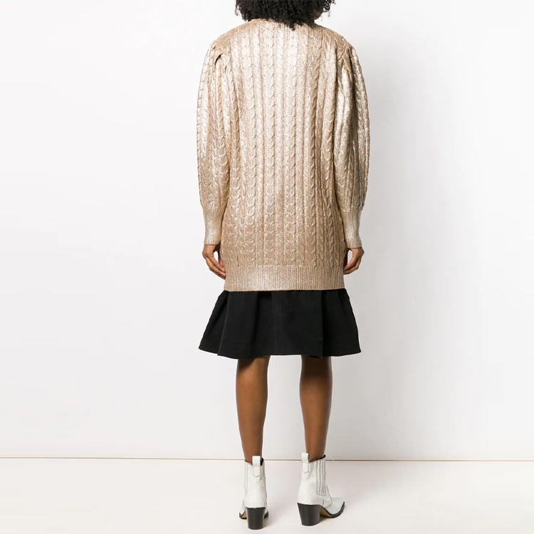 Shop (W) Cardigan de Lana Beige de Botonadura Simple MSGM FW21. 2741MDM140195758