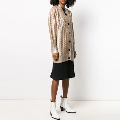 (W) Cardigan de Lana Beige de Botonadura Simple MSGM FW21. 2741MDM140195758 Purchase (W) Cardigan de Lana Beige de Botonadura Simple MSGM FW21. 2741MDM140195758